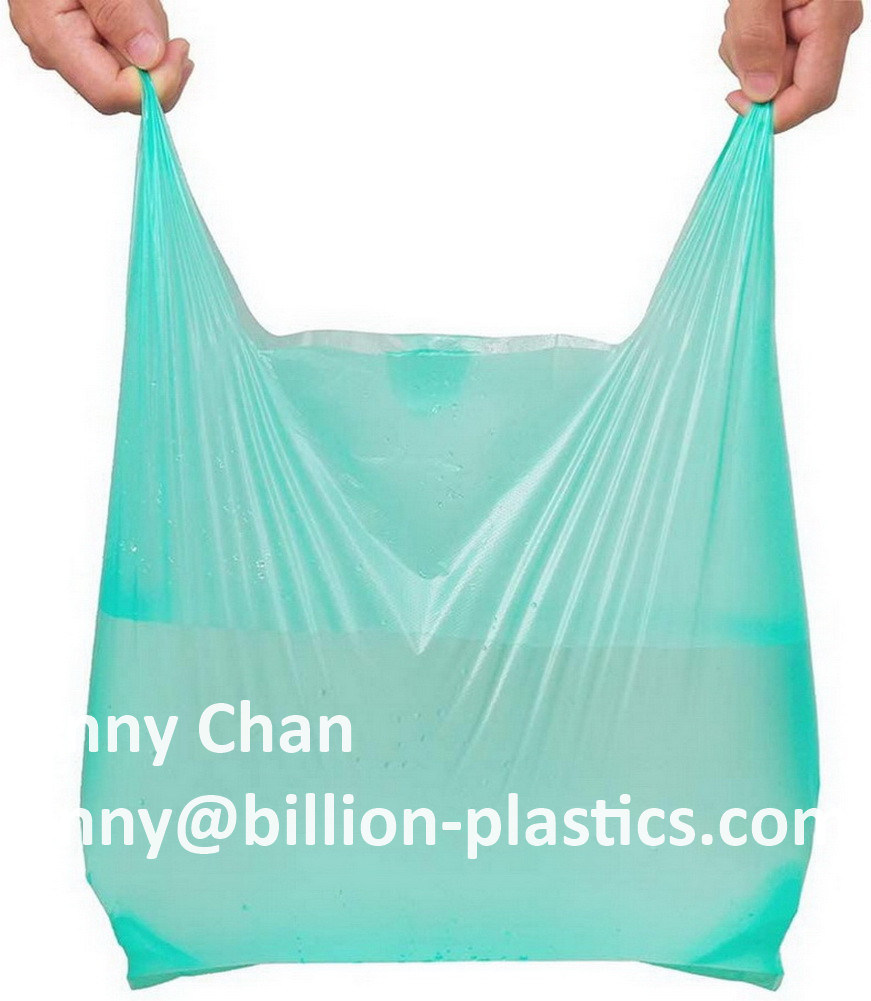 Custom Plastic Reusable Vest Carrier Plastic Shopping Bag