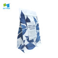 biodegradable kraft stand up resealable pouches tea packaging