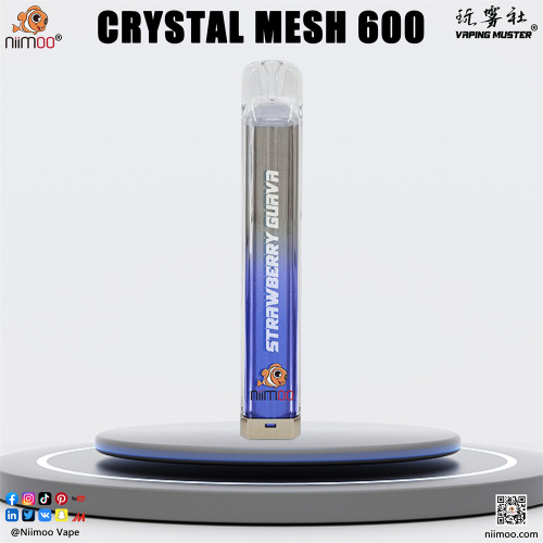 UK Vape Crystal Bar 600 Crystal Mesh Disposable Vape Kit 600 Supplier