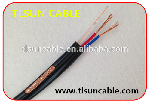 high quality siamese cable coaxial rg59 with 2 power camera cable