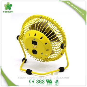 Protable USB Table fan with metal frame mini table gift fan
