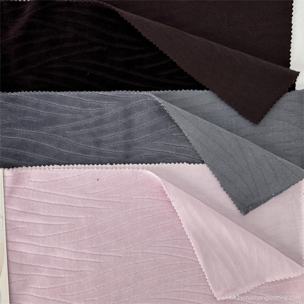 Iliyochapishwa Velvet Polyester iliyotiwa kitambaa
