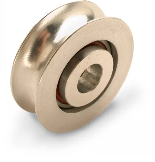 OEM precision metal pulley wheels with bearings