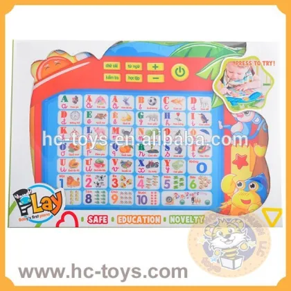 Kid's soft learning machine cloth learning machine,soft learning toys, different kinds of languages