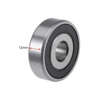 6203RS Deep Groove Ball Bearings 16x40x12mm Double Sealed Chrome Steel Z2