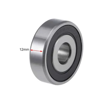 6203RS Deep Groove Ball Bearings 16x40x12mm Double Sealed Chrome Steel Z2