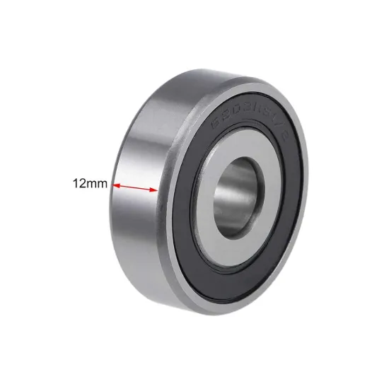 6203RS Deep Groove Ball Bearings 16x40x12mm Double Sealed Chrome Steel Z2