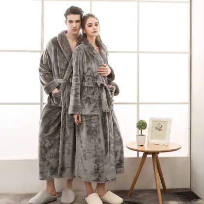 Women's Luxury Flannel Robe - Wholesale Bathrobes & Pajamas