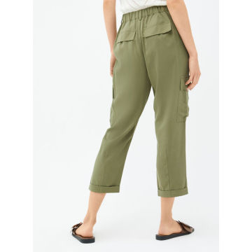 ladies green casual overalls