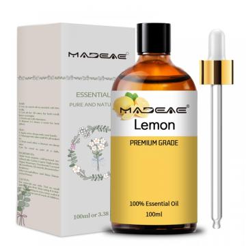 Aceite de limón a granel mayorista mejor aceite esencial de grado terapéutico