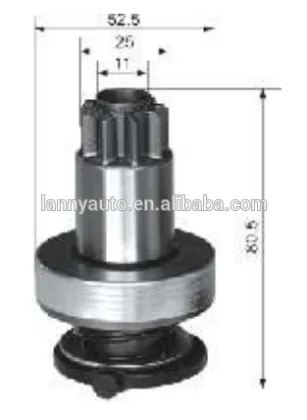 Starter Bendix for Bosch Starters 1006209655 1006209760 234293