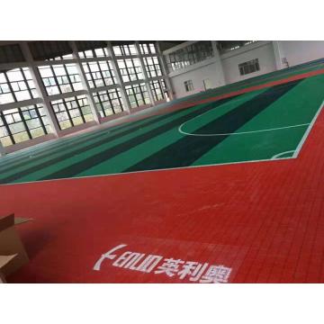 Anti-UV heat-tolerance flooring tiles for basketball court outdoor