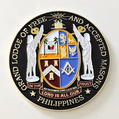 Custom Masonic Lodge Emblems: 3 Inch Grand Lodge of F & AM Lord Emblem for Mason Car Decals in Philippines