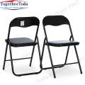 Collapsible portable metal leather hotel chair Outdoor chair