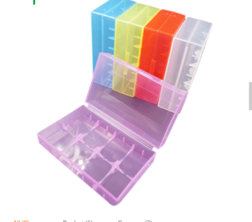 18650 battery Plastic box with different color