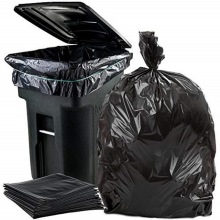 Big Black Plastic Folding Household Trash Kitchen Hanging Contractor Small Garbage Bag