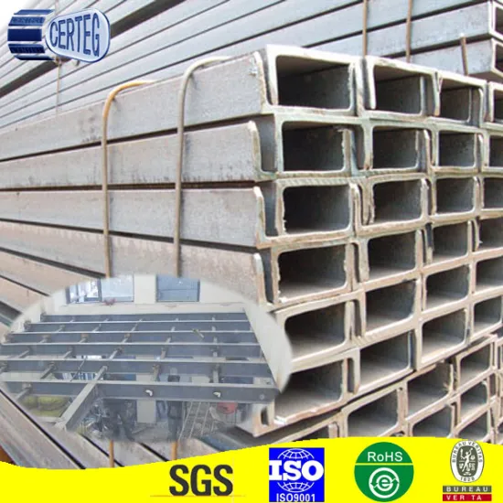 hot rolled carbon steel galvanised u channel profile
