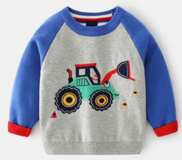 Hot Selling Custom kids jacquard sweater