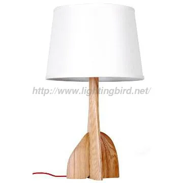 Ash wood table lighting for bedroom