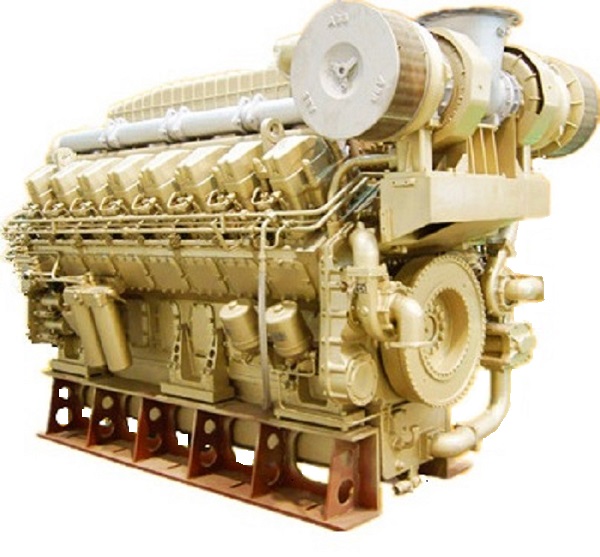 16-Cylinder 4-Stroke 2160kw Jichai Chidong Diesel Engine