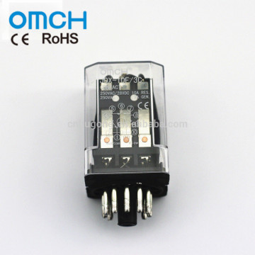 JQX-10F / 3C 10Pin Electrical General Purpose Mini Relay 35x35x53mm
