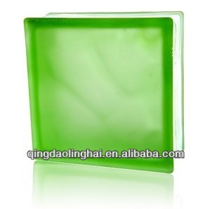 China 190x190x95mm Acid Green Glass Brick Price