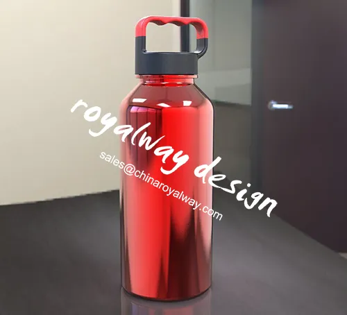 Wide-Mouth Stainless steel water bottles, hot selling BPA free stainless steel water bottle with handle lid and customized logo