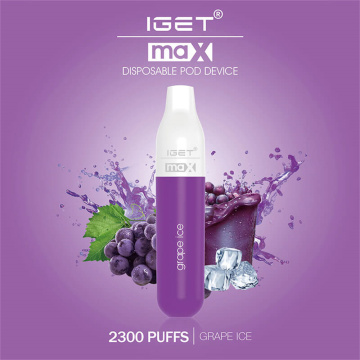 New Iget Max 2300puffs Disposable Vape Fruit Flavors