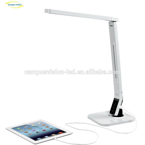 USB port foldable table lamp study reading office table light touch dimming Smart LED desk lamp
