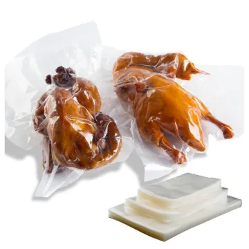 Heat seal transparent vacuum food packing bags