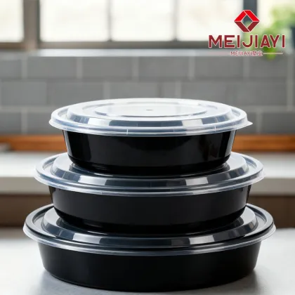 American-style round disposable packing box