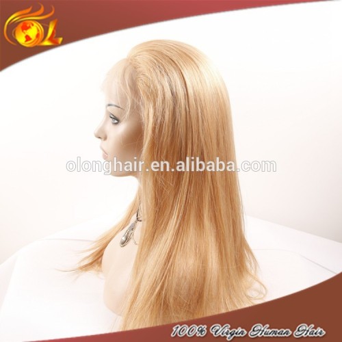 Natural Straight Wig short blonde human hair full lace wig Human Hair Blonde Wig