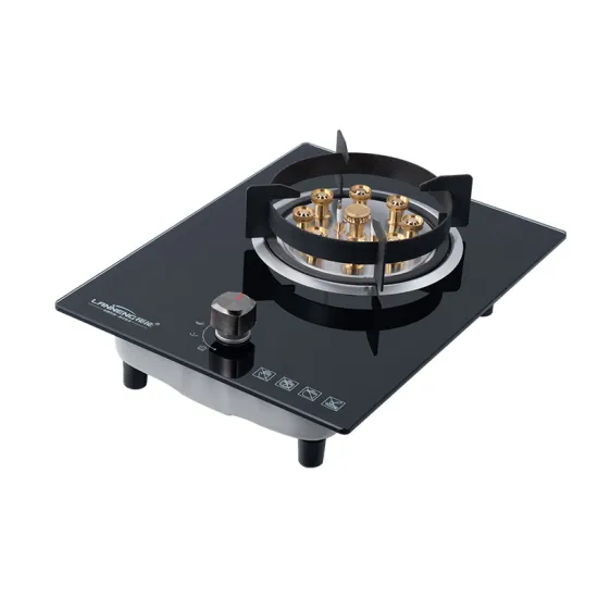 Black Glass Cooktop with Biogas Kitchen Burner