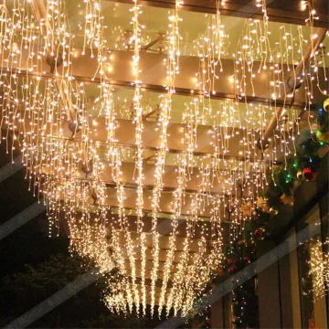 Warm White Patio Fairy LED Icicle Lights
