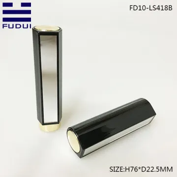 Elegant push type empty lipstick container with mirror