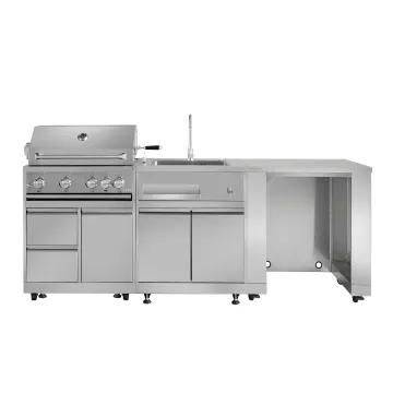 Hyxion outdoor kitchen design service portable commercial outdoor outdoor barbecue  set foldable table  BBQ grill