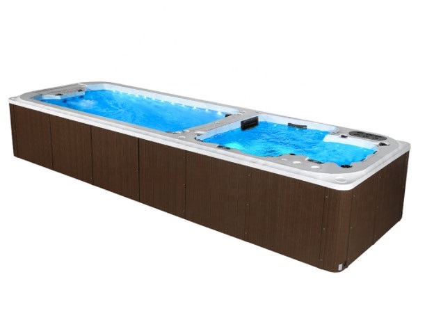 Outdoor hot tub jets jacuzzi swim spa