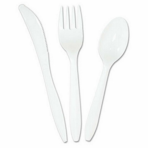 Disposable Biodegradable Knife Plastic Cutlery Set with Napkin