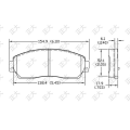 Pastilha de freio da Honda CRV D1089