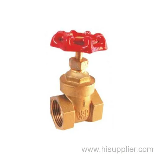 1/4''-4'' F/f Brass Gate Valve, Screwed-in Bonnet, Non-rising Stem, 150wog 