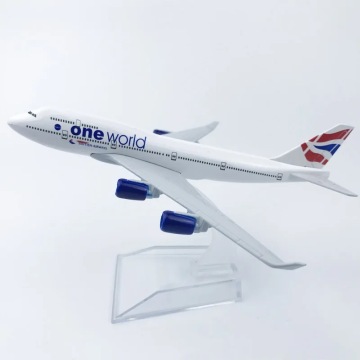 16cm 1/400 Scale British One World Airlines Boeing B747-400 Diecast Metal Airplane Model - Perfect Gift