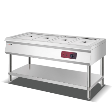 Industrial Electric Bain Marie Server Showcase for Fast Hot Food Warming in Dubai