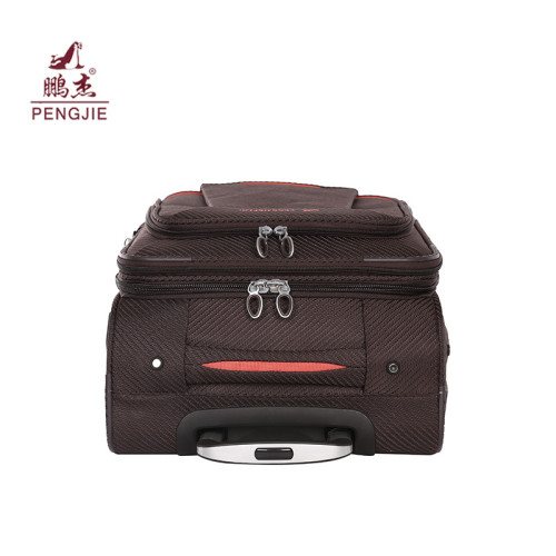 पॉलिएस्टर नायलॉन पहिया केबिन सूटकेस सामान अपने डिजाइन