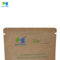 100%biodegradable corn starch 3 side seal carrier zipper bag