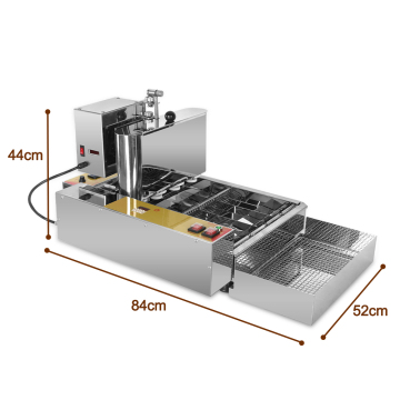 Commercial Automatic Mini Mochi Donut Fryer - 3 Shape Donut Maker Machine