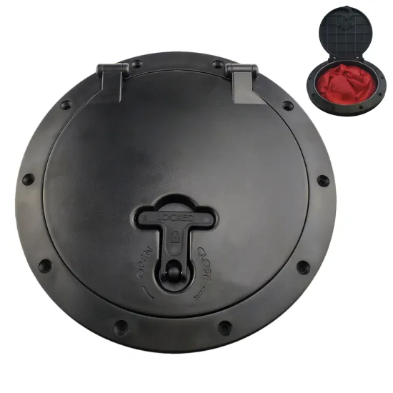 Plastic ABS Marine Boat Deck Hatch Plate Deck Cover with Storage Bag