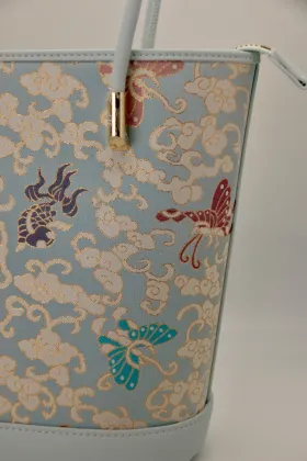 Song Brocade Goldfish Butterfly Womens Handbag
