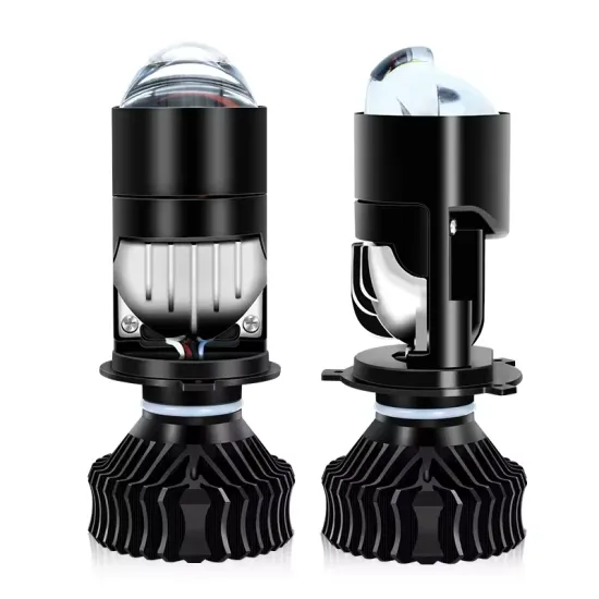 Y9S Faro H4 Projector Lens LED Headlight Bulbs 120W Super Bright White for Motorcycle and Car