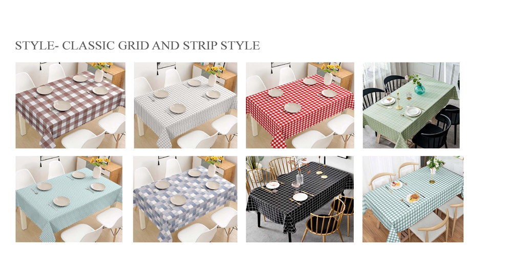 classic grid table cloth