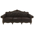 American solid wood sofa for three people